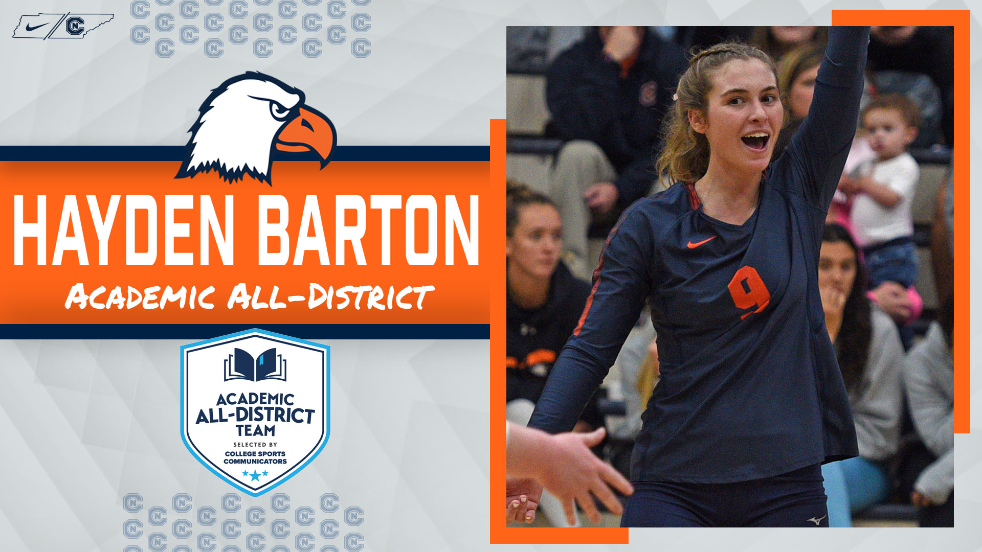 Barton, Cobb and Wheeler earn CSC Academic All-District nods