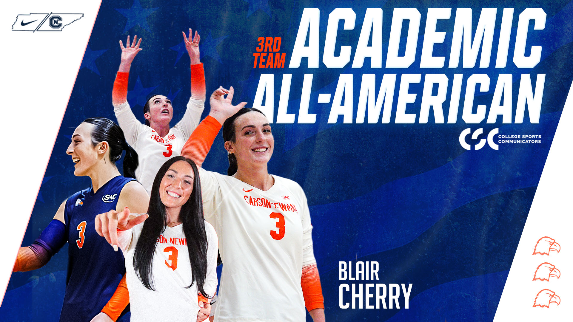 Blair Cherry becomes Carson-Newman Volleyball&rsquo;s first-ever Academic All-American