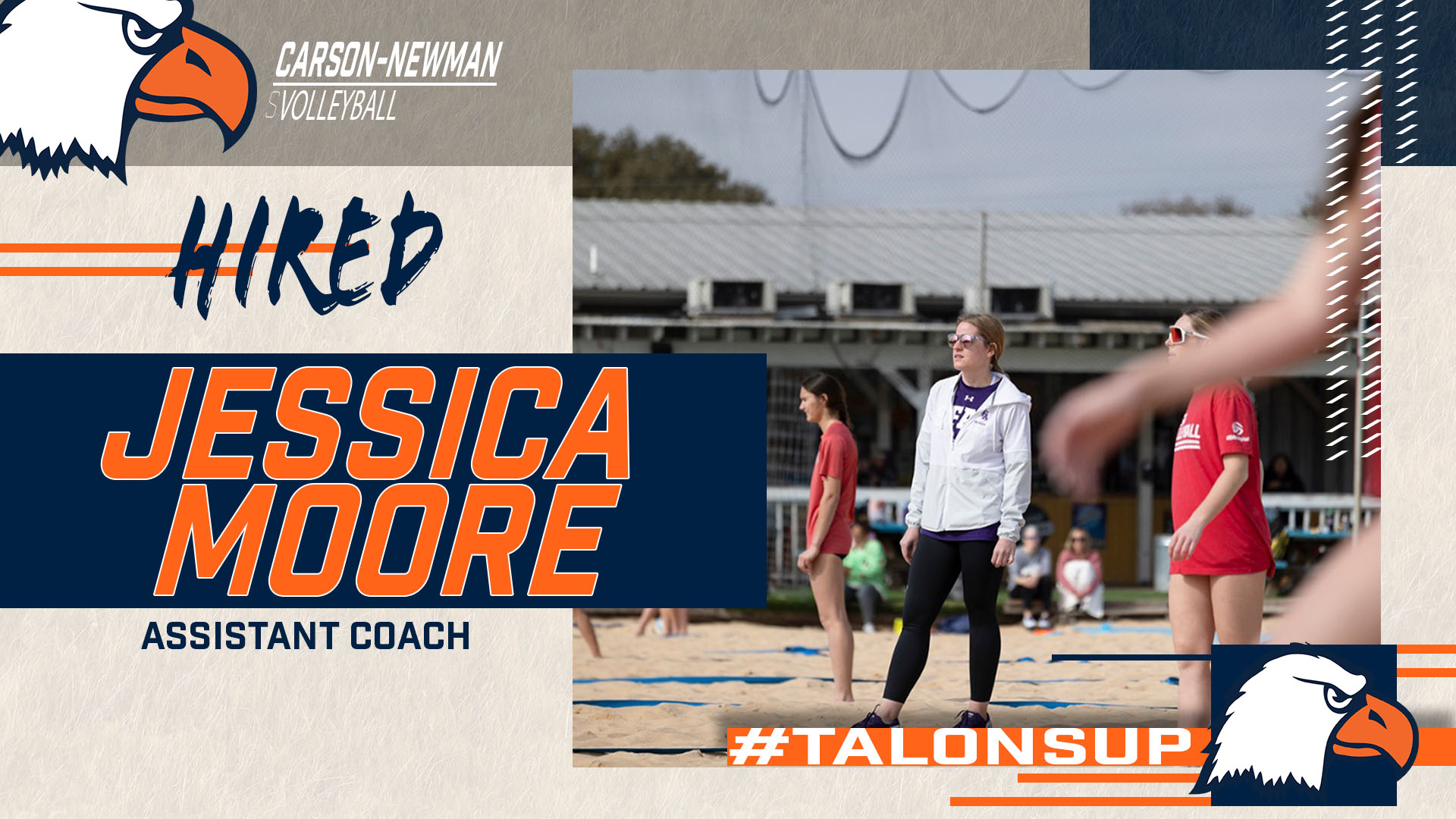Cat Collins announces the hiring of assistant coach Jessica Moore and graduate assistant coach Jordyn Hamm