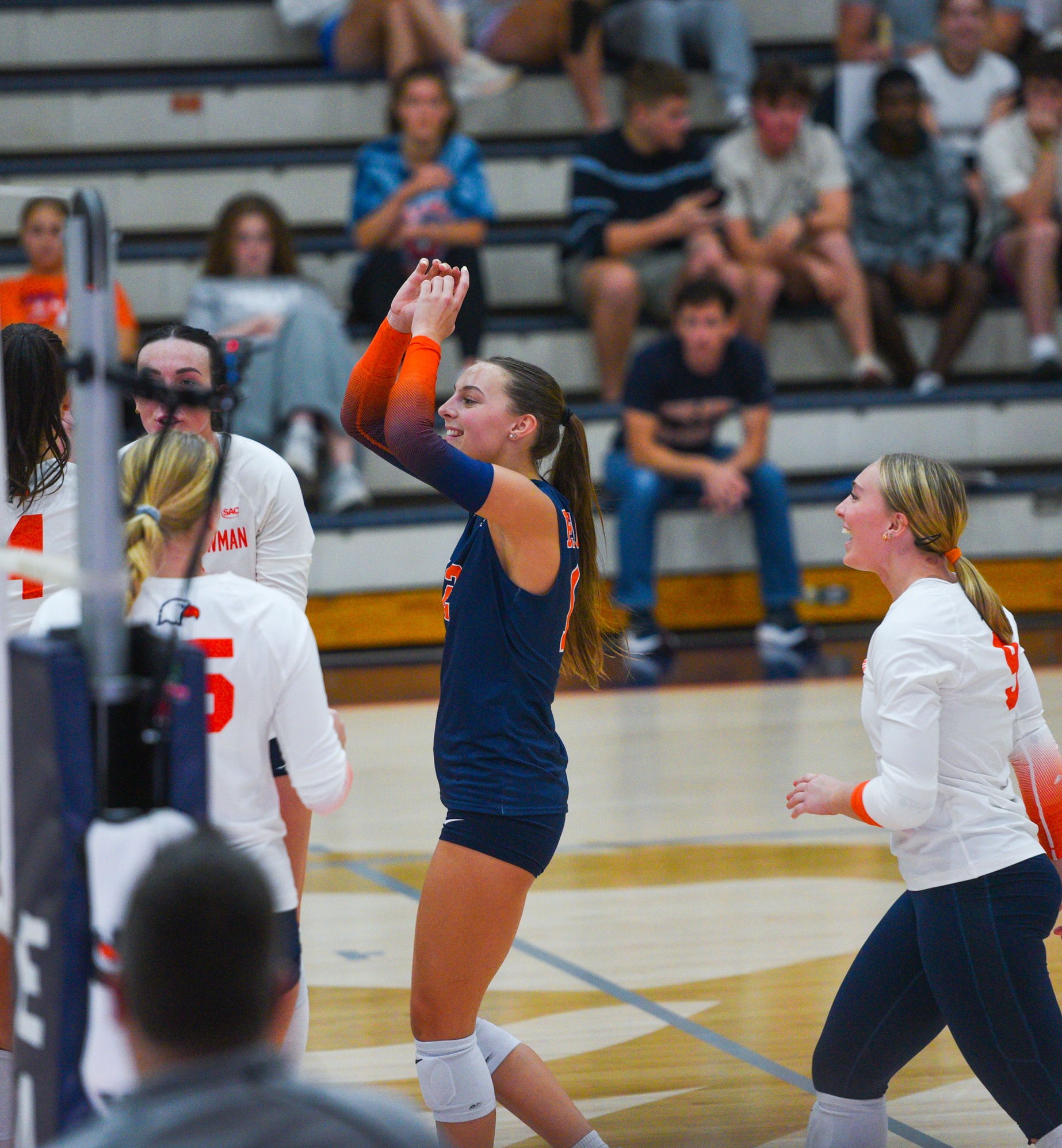 Volleyball smashes single-game hitting percentage record in sweep of Tusculum